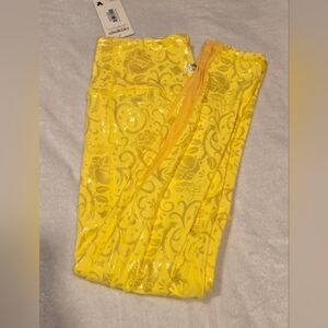 Crowned Athletics Disney Princess Belle Leggings Size Large NWT